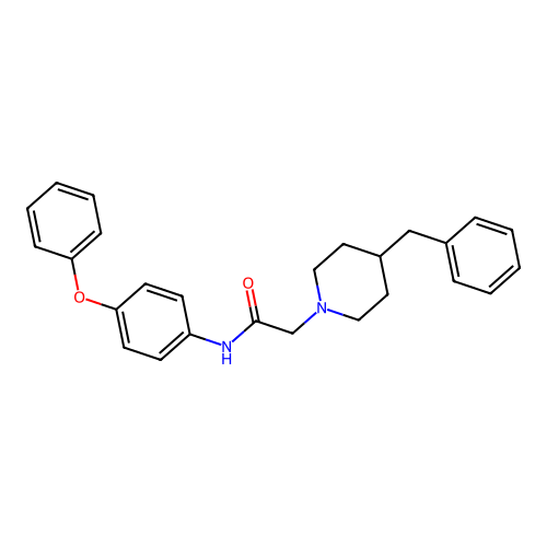 2-(4-benzylpiperidin-1-yl)-N-(4-phenoxyphenyl)acetamide structure