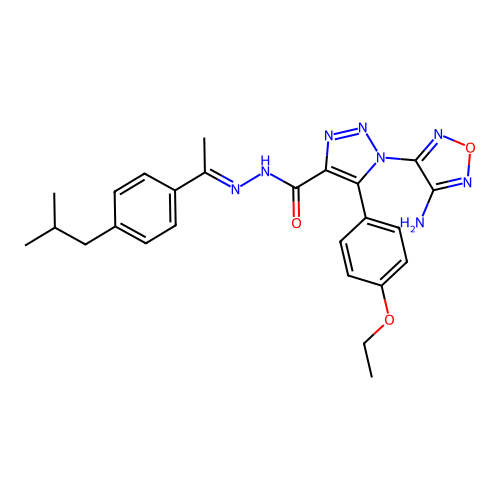 C25H28N8O3 structure