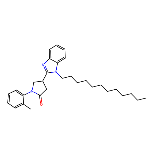 4-(1-Dodecylbenzimidazol-2-yl)-1-(2-methylphenyl)pyrrolidin-2-one structure