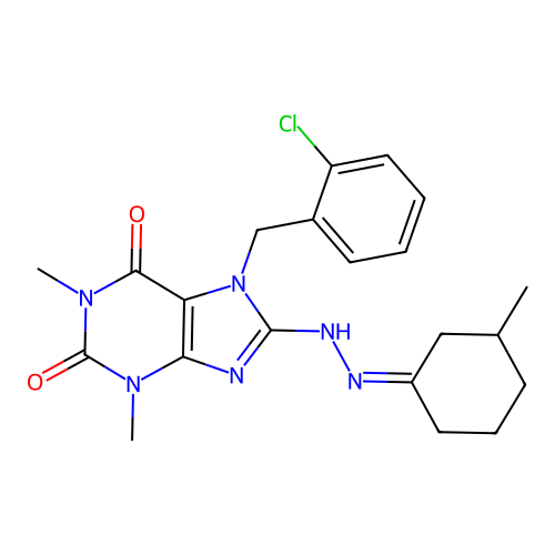 C21H25ClN6O2 structure