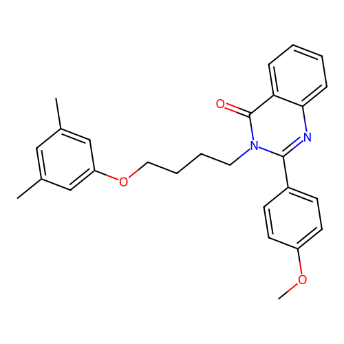3-(4-(3,5-dimethylphenoxy)butyl)-2-(4-methoxyphenyl)quinazolin-4(3H)-one structure