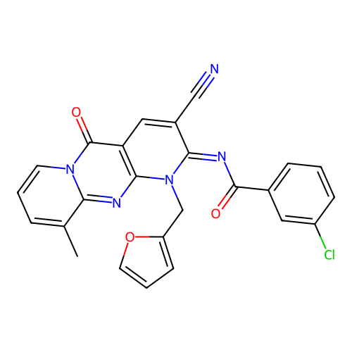 C25H16ClN5O3 structure