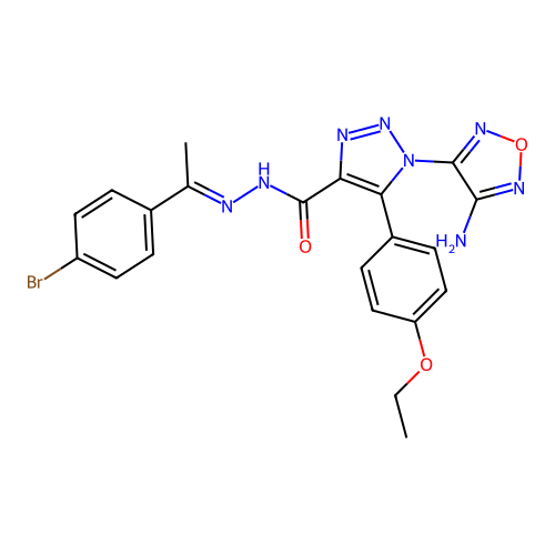 C21H19BrN8O3 structure