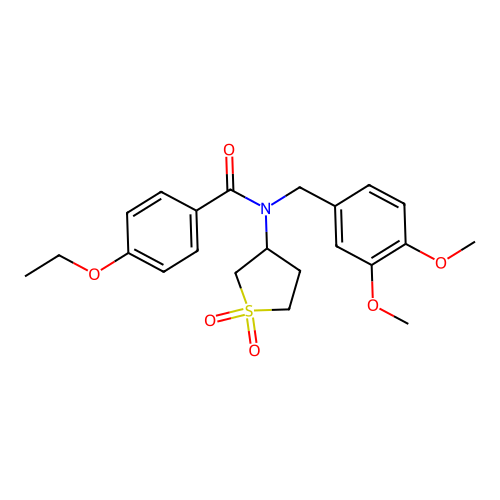 N-(3,4-dimethoxybenzyl)-N-(1,1-dioxidotetrahydrothiophen-3-yl)-4-ethoxybenzamide structure