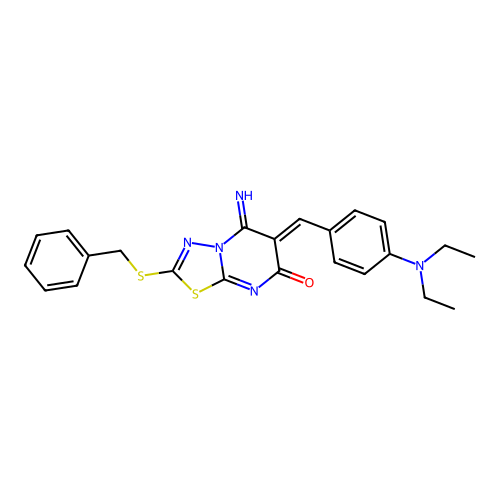 C23H23N5OS2 structure