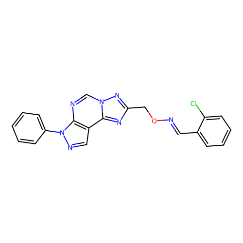 C20H14ClN7O structure