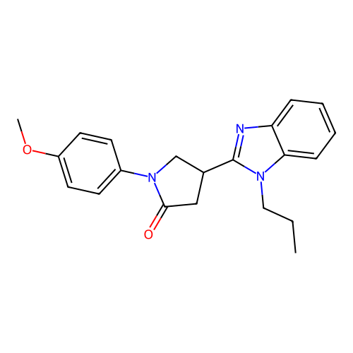 1-(4-Methoxyphenyl)-4-(1-propylbenzimidazol-2-yl)pyrrolidin-2-one structure