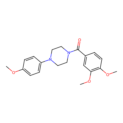 (3,4-Dimethoxyphenyl)[4-(4-methoxyphenyl)piperazin-1-yl]methanone structure