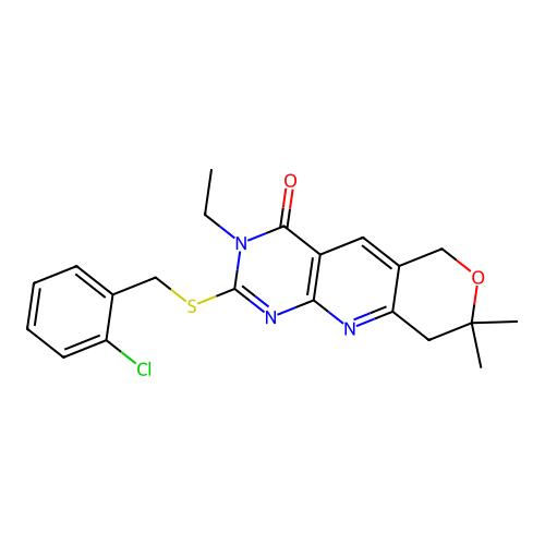 C21H22ClN3O2S structure