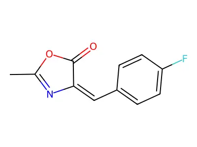 4-((4-Fluorophenyl)methylene)-2-methyl-5(4H)-oxazolone structure