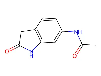 N-(2-Oxoindolin-6-yl)acetamide structure