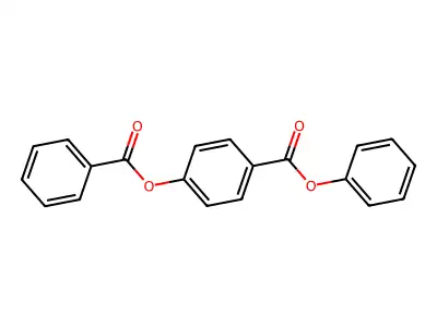 Benzoic acid, 4-(benzoyloxy)-, phenyl ester structure