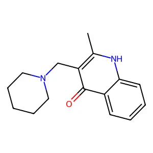 2-Methyl-3-(piperidin-1-ylmethyl)quinolin-4-ol structure
