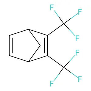 2,3-Bis(trifluoromethyl)bicyclo[2.2.1]hepta-2,5-diene structure
