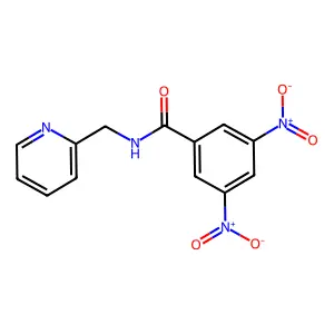 3,5-dinitro-N-(pyridin-2-ylmethyl)benzamide structure