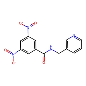 3,5-dinitro-N-((pyridin-3-yl)methyl)benzamide structure