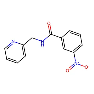 3-nitro-N-(pyridin-2-ylmethyl)benzamide structure