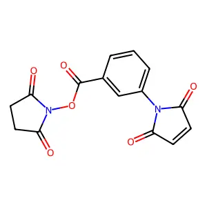 3-马来酰亚胺苯甲酰-N-羟基琥珀酰亚胺酯 structure