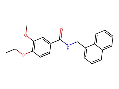 4-ethoxy-3-methoxy-N-(naphthalen-1-ylmethyl)benzamide structure