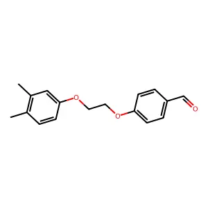 4-[2-(3,4-Dimethylphenoxy)ethoxy]benzaldehyde structure