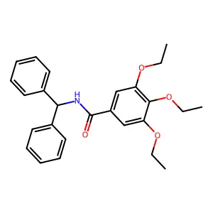 N-Benzhydryl-3,4,5-triethoxy-benzamide structure