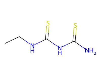 Biuret, 1-ethyl-2,4-dithio- structure
