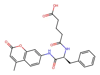 GLUTARYL-PHE-AMC structure
