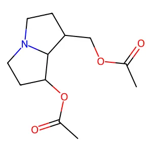 Platynecine 7,9-acetate diester structure
