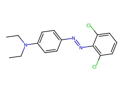 Benzenamine, 4-[(2,6-dichlorophenyl)azo]-N,N-diethyl- structure