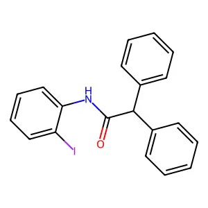 N-(2-iodophenyl)-2,2-diphenylacetamide structure