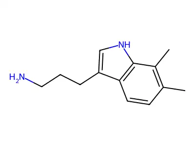 3-(6,7-Dimethyl-3-indolyl)-1-propanamine structure