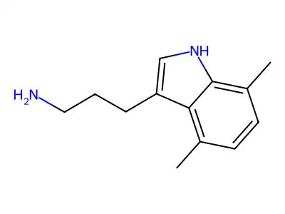 3-(4,7-Dimethyl-3-indolyl)-1-propanamine structure
