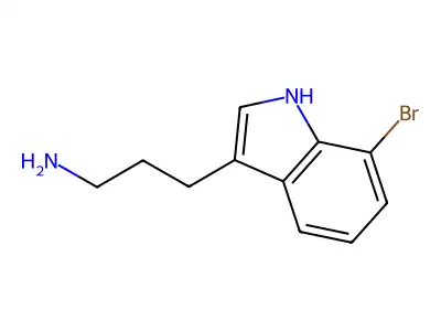 3-(7-bromo-1H-indol-3-yl)propan-1-amine structure
