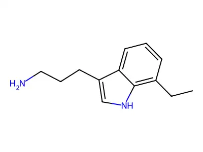 3-(7-ethyl-1H-indol-3-yl)propan-1-amine structure