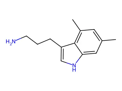 3-(4,6-Dimethyl-3-indolyl)-1-propanamine structure