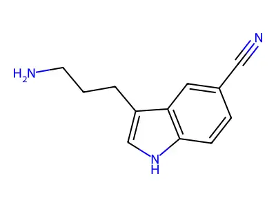3-(5-Cyano-1h-indol-3-yl)propylamine structure
