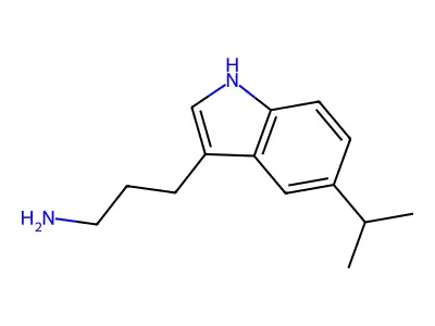3-(5-Isopropyl-3-indolyl)-1-propanamine structure
