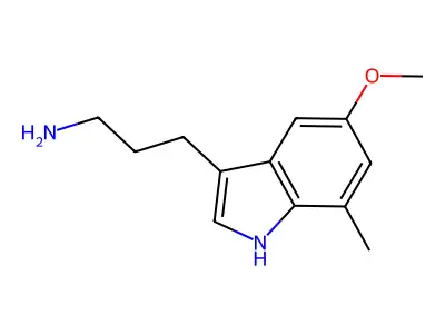 3-(5-Methoxy-7-methyl-3-indolyl)-1-propanamine structure