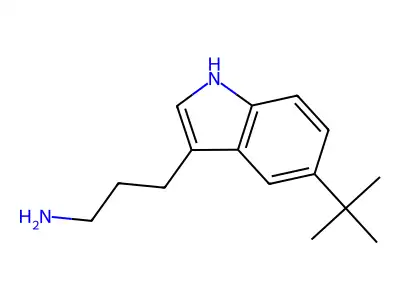 3-[5-(tert-Butyl)-3-indolyl]-1-propanamine structure