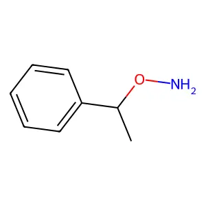 O-(1-phenylethyl)hydroxylamine structure