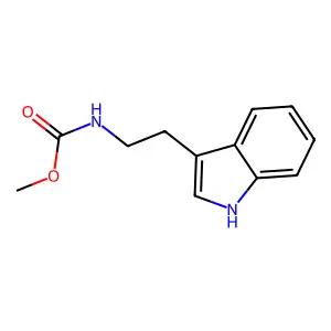 methyl N-[2-(1H-indol-3-yl)ethyl]carbamate structure