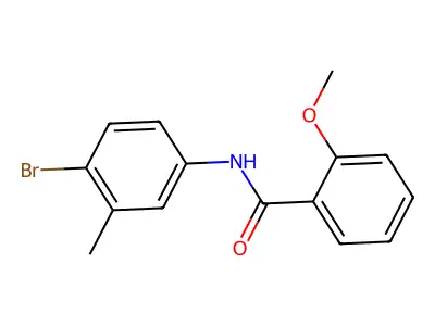 N-(4-bromo-3-methylphenyl)-2-methoxybenzamide structure