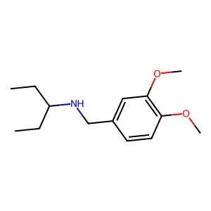 N-(3,4-dimethoxybenzyl)pentan-3-amine structure