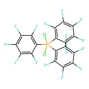 Phosphorane, dichlorotris(pentafluorophenyl)- structure