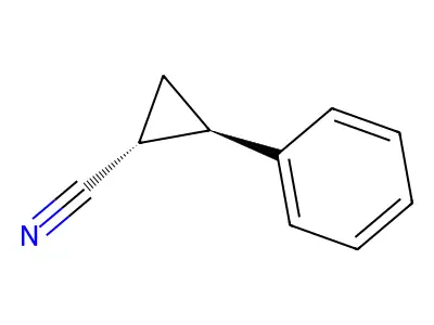 rac-(1R,2R)-2-phenylcyclopropane-1-carbonitrile structure