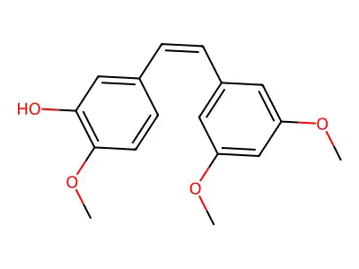 4,3',5'-Tri-O-methylpiceatannol structure
