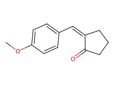 2-(4-Methoxybenzylidene)cyclopentanone structure