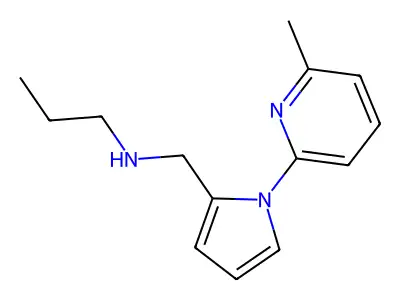 N-[[1-(6-methylpyridin-2-yl)pyrrol-2-yl]methyl]propan-1-amine structure