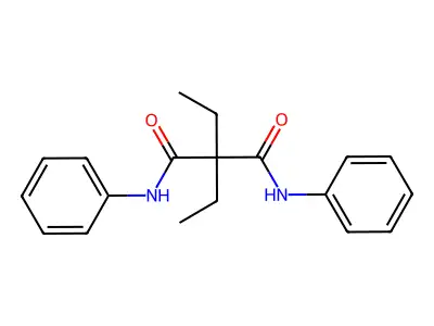 Propanediamide, 2,2-diethyl-N,N'-diphenyl- structure