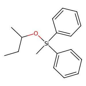 Silane, methyl(1-methylpropoxy)diphenyl- structure